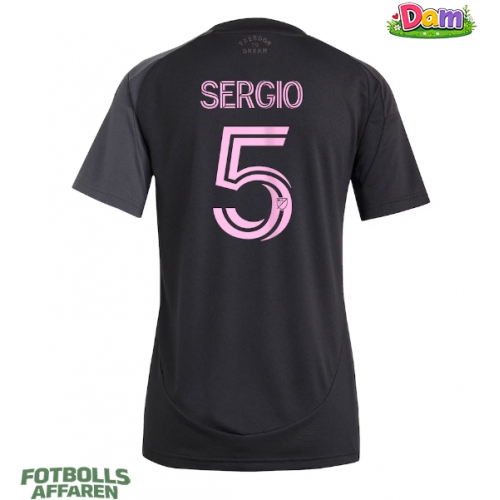 Inter Miami Sergio Busquets #5 Bortatröja Kvinnor 2025-26 Kortärmad